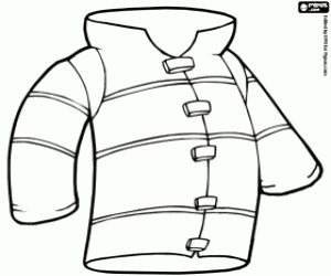 раскраска Огнестойкие куртка для пожарных