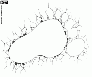 раскраска Огромный след Бигфут