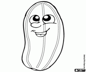 раскраска Огурец