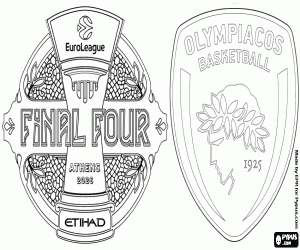 раскраска Олимпиакос БК, Евролига 2026