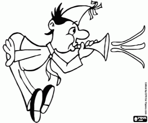 раскраска Отдых на новый год