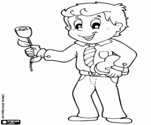 раскраска Отец, папа