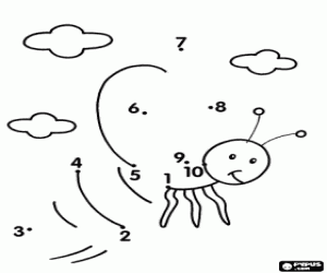 раскраска Откройте для себя летающих насекомых