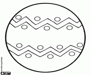 раскраска Пасхальное яйцо для украшения