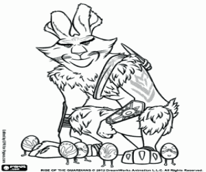 раскраска Пасхальный кролик