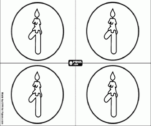 раскраска Первое приглашение день рождения