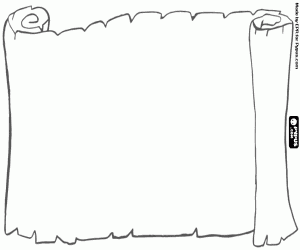 раскраска Пергамент для папы