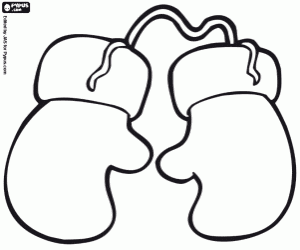 раскраска Перчатки Санта-Клауса