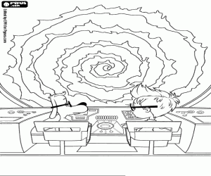 раскраска Пибоди, Шерман в WABAC