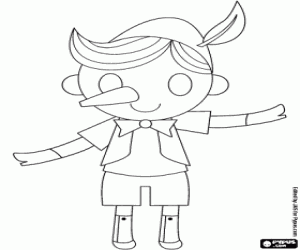 раскраска Пиноккио, деревянных марионеток