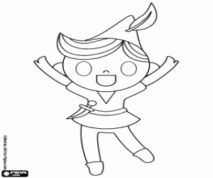 раскраска Питер Пэн живет в Неверленде