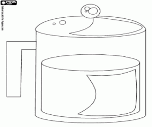 раскраска Пластиковый кувшин для самолета