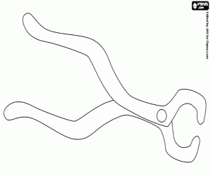 раскраска Плоскогубцы стоматолог