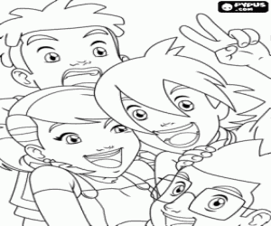 раскраска Повелители природы