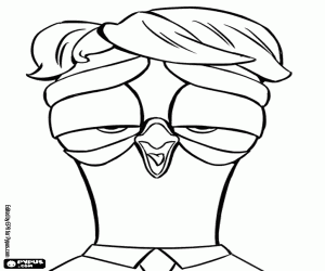 раскраска Подпевала голубь Аисты