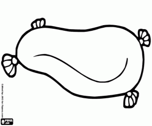 раскраска Подушка для собаки