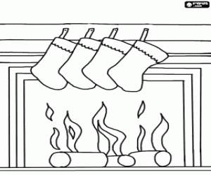 раскраска Пожар в ночь на Рождество