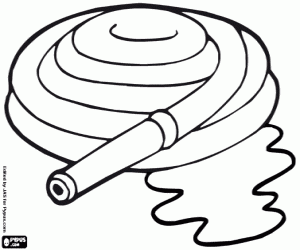 раскраска Пожарный шланг