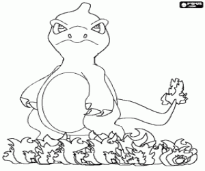 раскраска Покемон Charmeleon