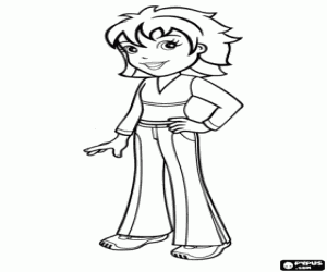 раскраска Полли карман на спортивной одежды