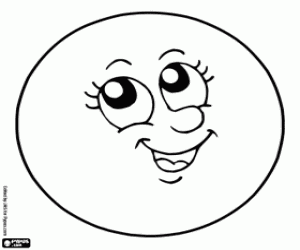 раскраска Полная Луна