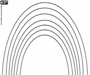раскраска Полное Радуга