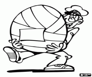 раскраска Почтальон и пасхальное яйцо