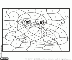 раскраска Пояса, раскраски по номерам