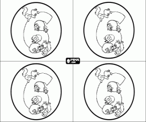 раскраска Приглашения на шесть лет