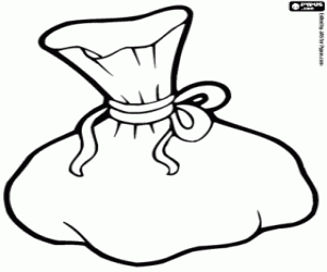 раскраска Простой мешок рыбака