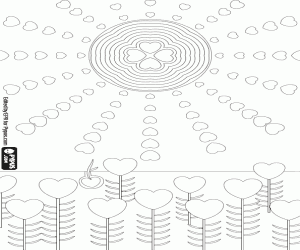 раскраска Пружина, метафорический рисунок