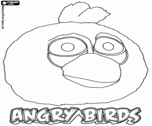 раскраска Птица Синяя, Angry Birds