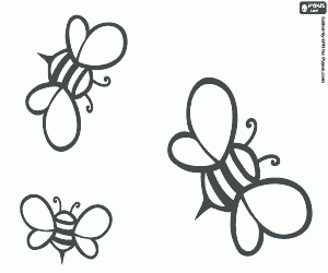 раскраска Пчел, меда производителей