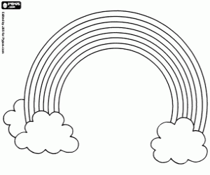 раскраска Радуга