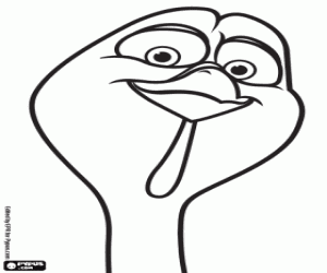 раскраска Реджи индюк