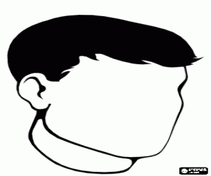 раскраска Рисовать лицо человека