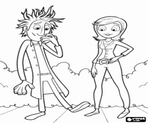 раскраска Робость Флинт с Самантой