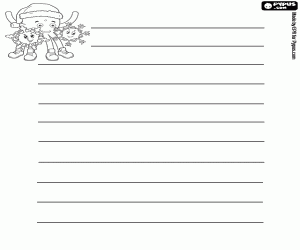 раскраска Рождественские письма с Pypus