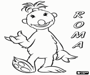 раскраска Рома, путешественник Hoob