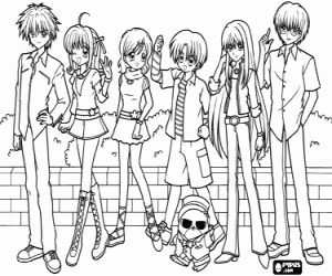 раскраска Русалка мелодию символов