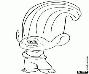 раскраска Ручеёк, zen Тролль