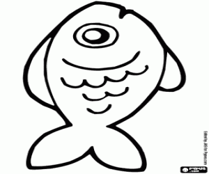 раскраска Рыба, вытащенная из воды