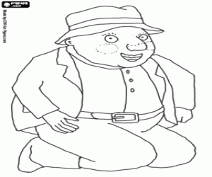 раскраска Садовник, маленькая принцесса