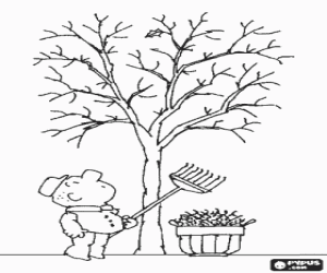 раскраска Садовник с терпением