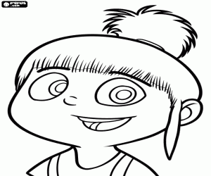 раскраска Самая маленькая сестра - Агнес