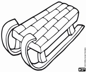 раскраска Сани