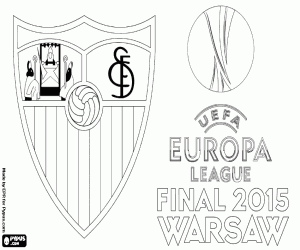 раскраска Севилья, чемпион Лига Европы 2014-15