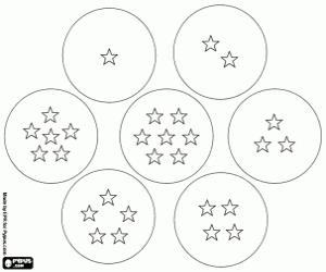 раскраска Семь сфер драгонбол