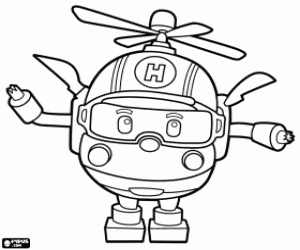 раскраска Символ Robocopter Helly