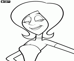 раскраска Скарлет Оверкилл, суперзлодей